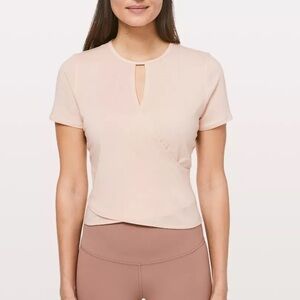 LULULEMON Round Trip Short Sleeve in Heathered Nudie